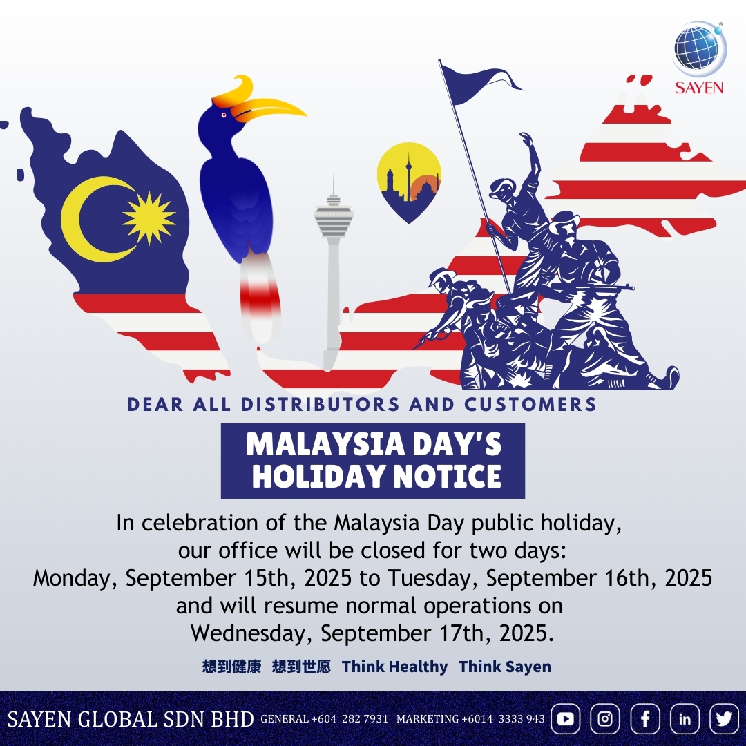 8/9/2025 | Malaysia Day Holiday Notice
