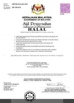 SAYEN NUTRACEUTICAL SDN. BHD. Certificate 2026 - 2028 (1-5)