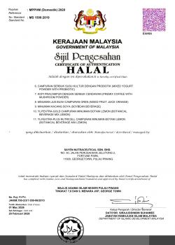 SAYEN NUTRACEUTICAL SDN. BHD. Certificate 2026 - 2028 (6-11)