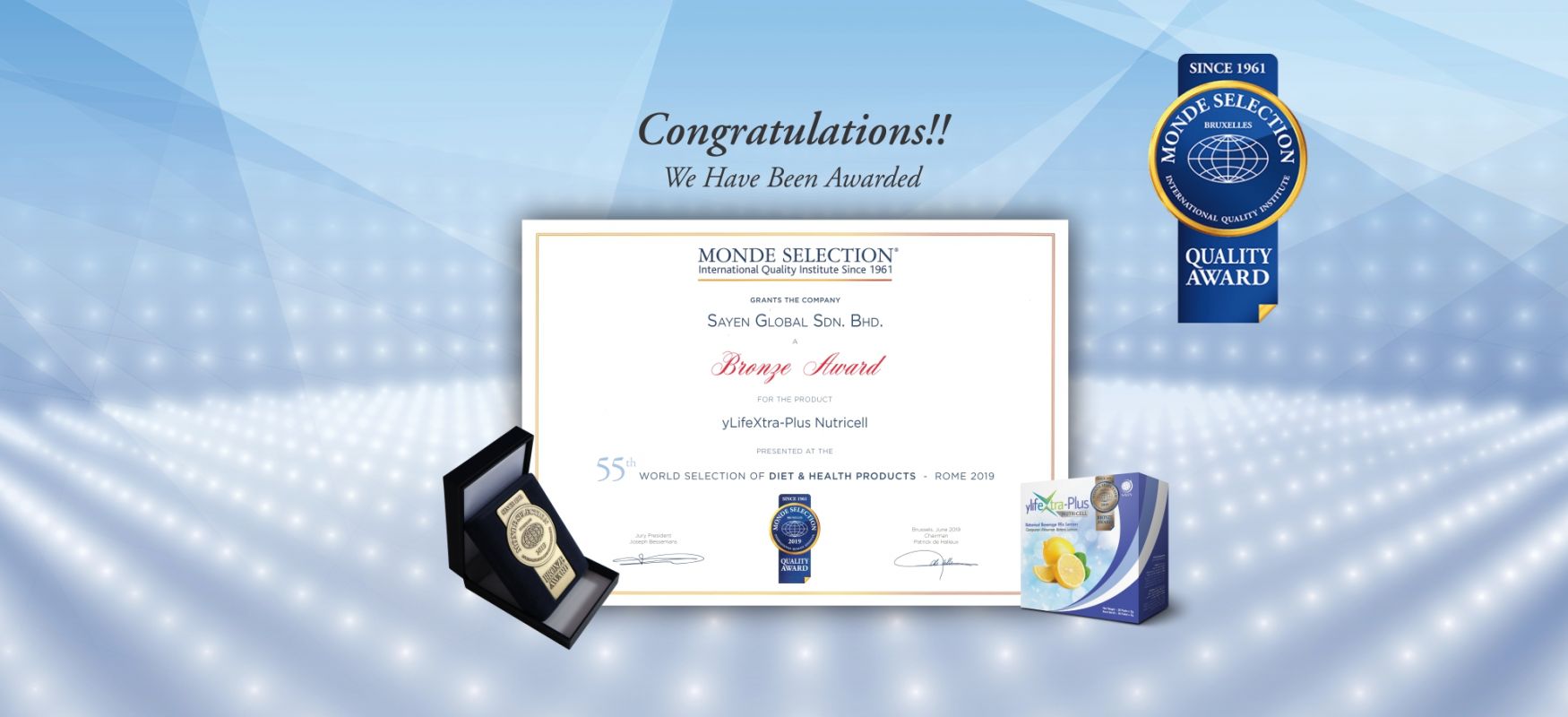 Monde Selection 2019 yLifeXtra-Plus